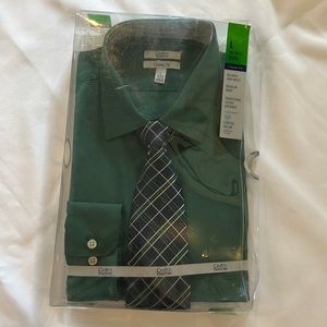 Croft & Barrow Classic Fit Dress Shirt and Tie